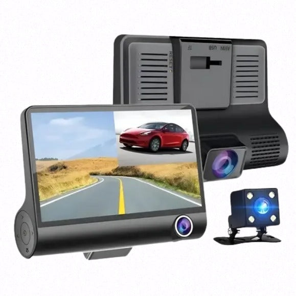 Cámara para Auto A191 VDR 3 en 1: Seguridad Total para Tu Familia